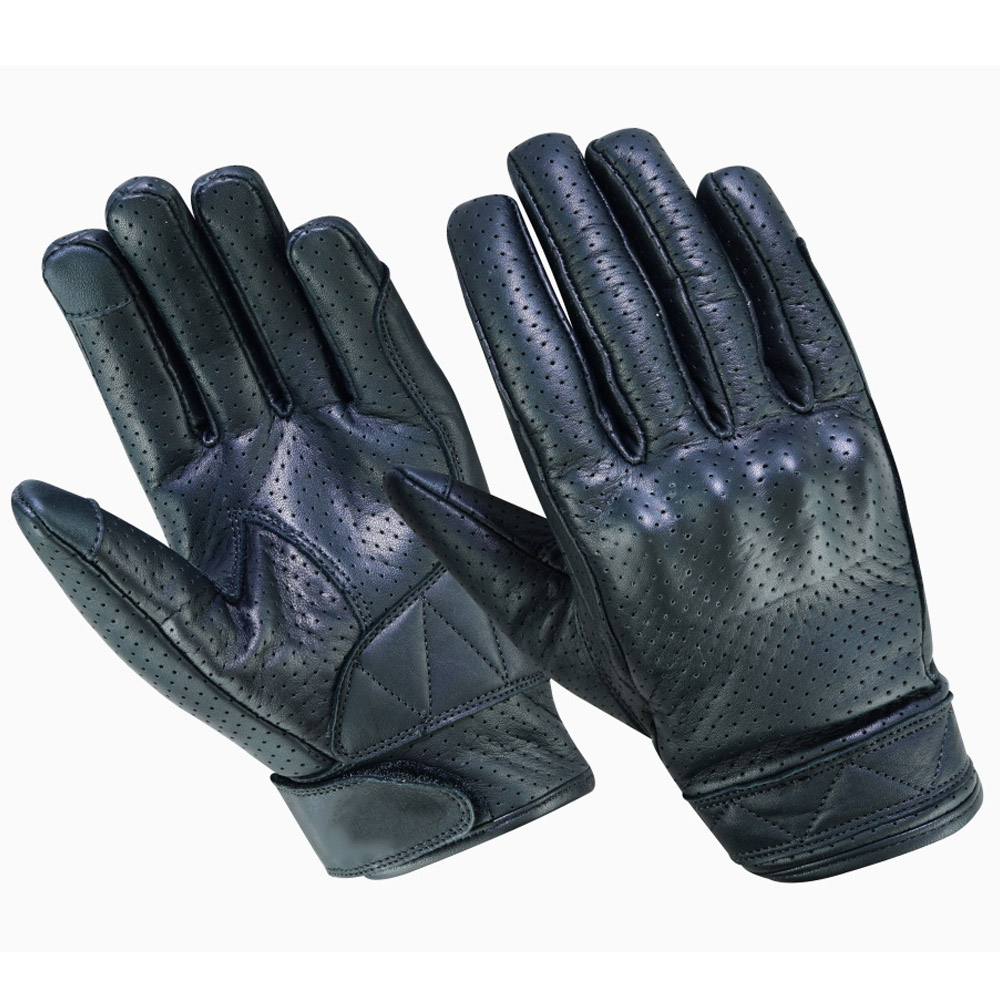 Summer Cruiser Motorcycle Gloves Vented Lightweight Thin Cruiser Motorcycle Riding Glove