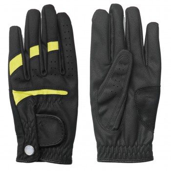 Black Leather Golf Gloves