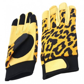 Leather Longboard Racing Yellow Protecon Gloves